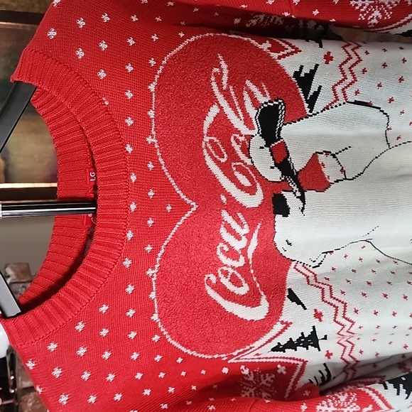 Coca-Cola Red and White Polar Bear Sweater - Picture 2 of 7